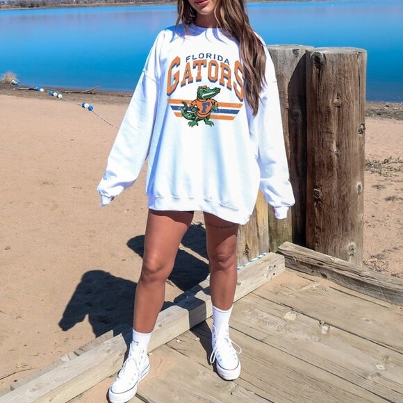 UF Gators Crewneck Sweatshirt University Of Florida Game Day College Team 17 - Picture 1 of 6